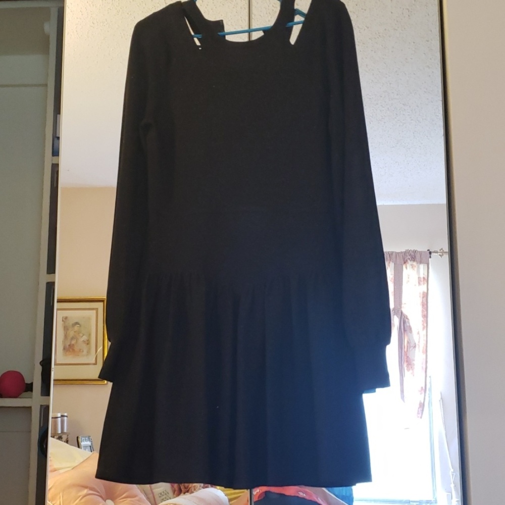 Mini Black long sleeve dress